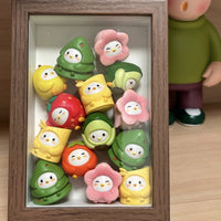 3D Shadow Box Display Frame for Collectibles and Photos, Wooden Tabletop Decor