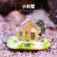 Aquarium Decoration European-Style Villa House Ornament for Fish Tank Landscape