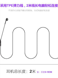 Wired In-Ear/Earbud Gaming Headset with Microphone for PC, USB or Dual 3.5mm Jack