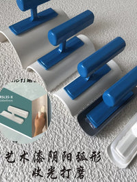 Velvet Rubbing Board Arc Polisher for Artistic Paint and Waterproof Coatings