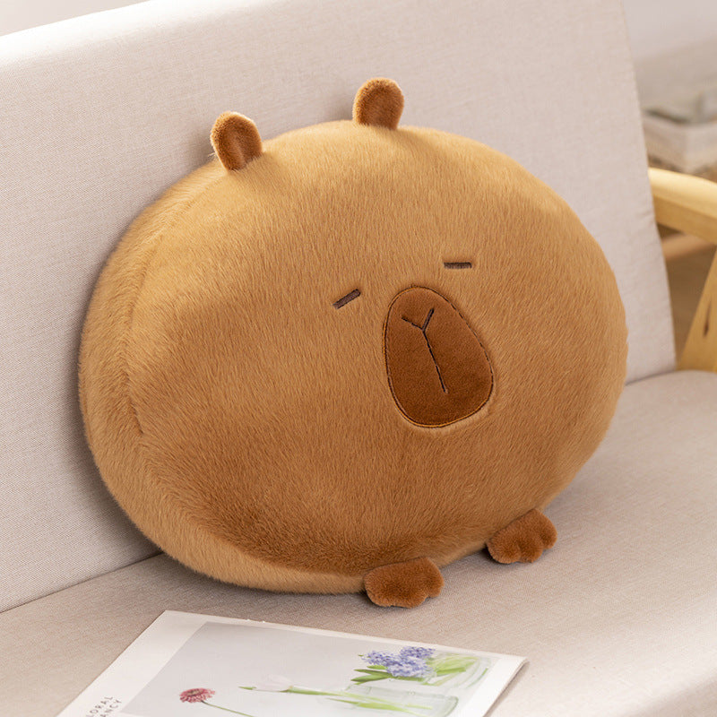 Capybara Plush Pillow Toy for Students and Girls, Soft Stuffed Animal Comfort Cushion