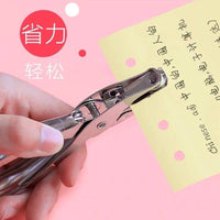 Mini Single Hole Puncher with Open Rings for Students and Office Use