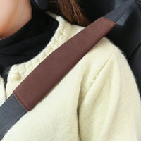 Car Seat Belt Shoulder Pad Cover Suede Leather Thickened Protector