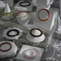 Plaster Jewelry Display Stand for Bracelets, Bangles, and Crystal Collections
