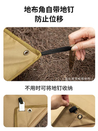 Hikeman Outdoor Waterproof Camping Mat - Thickened, Wear-Resistant Tent Ground Sheet for Picnics & Hiking