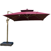Outdoor Patio Umbrella Garden Terrace Large Sunshade Roman Umbrella with Aluminum Pole