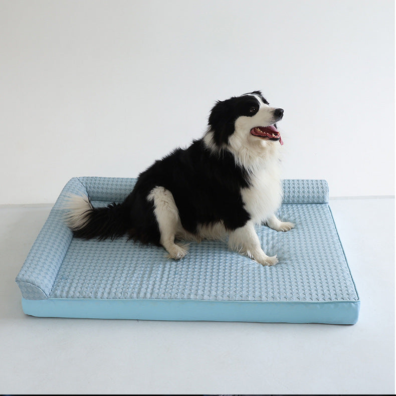 Pet Cooling Ice Silk Sofa Bed for Dogs and Cats, Removable Washable Anti-Slip Tear-Resistant Mat for All Seasons