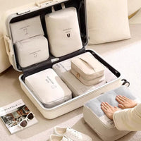 6-Piece Travel Compression Packing Cubes Set for Clothes and Luggage Organization