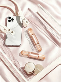 Portable Mini Makeup Brush Set - 4-in-1/5-in-1 Blush, Eyeshadow, Lip, Concealer Brushes with Soft Synthetic Bristles