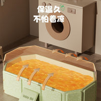 Foldable PVC Pet Bath Tub for Dogs and Cats, Portable Multi-purpose Washing and Soaking Pool