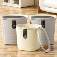 Large Capacity Household Living Room Simple Ins Style Trash Can for Office Bathroom Kitchen Bedroom with Pressure Ring
