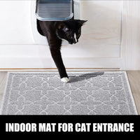 Cat Litter Box Mat, Soft Honeycomb Double Layer, Easy Clean, Waterproof, Non-slip, Litter Trapping Pad for Floor Protection