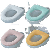 Plush Toilet Seat Cover Warm Thickened Universal Toilet Cushion for Winter