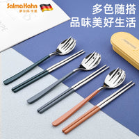 304 Stainless Steel Portable Cutlery Set with Case for Office & School