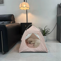 Cave Pet Bed Enclosed Warm Cat Dog House for Winter