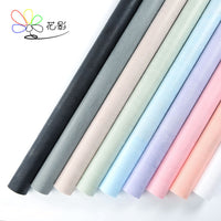 Marshmallow Cotton Paper Flower Wrapping Paper for Bouquets, Solid Color Floral Packaging Material