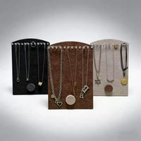 Felt Jewelry Display Stand for Necklaces and Bracelets, Countertop Organizer
