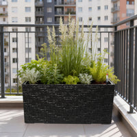 Window Rail Hanging Planter Box for Balcony and Ledge