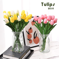 Artificial Tulip Flower Bouquet for Home Decor and Photography Props