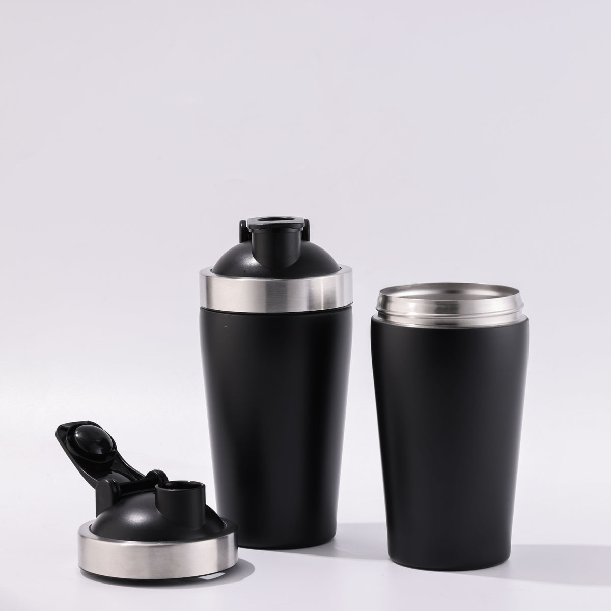 Protein Shaker Bottle with Mixing Ball, Portable Gym Water Bottle for Shakes, Smoothies, and Coffee