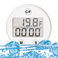 Mini Ice Bath Thermometer with Timer and Waterproof Alarm for Cold Plunge