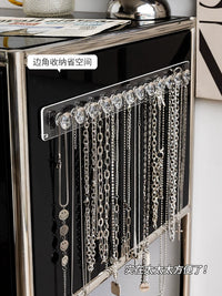 Wall-Mounted Jewelry Organizer for Necklaces, Rings, and Bracelets