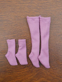 Ribbed Socks for Blythe, OB22, OB24, Azone, and 19-Joint Dolls
