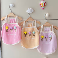 Pet Dog Cat Summer Breathable Sling Vest T-Shirt for Small to Medium Breeds