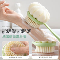 Long Handle Double-Sided Bath Brush for Back Exfoliation and Cleaning