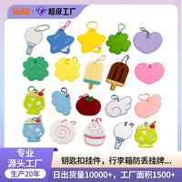 Embroidered DIY Keychain Luggage Tag Patches for Bags