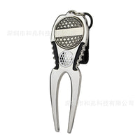 Golf Divot Repair Tool with Ball Marker, Aluminum Alloy