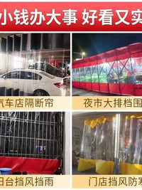 Transparent Waterproof Tarpaulin for Outdoor Windproof and Rainproof Enclosures