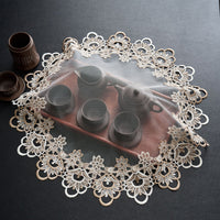 Lace Mesh Dust Cover for Tea Sets, Telephones, and Fruit Plates