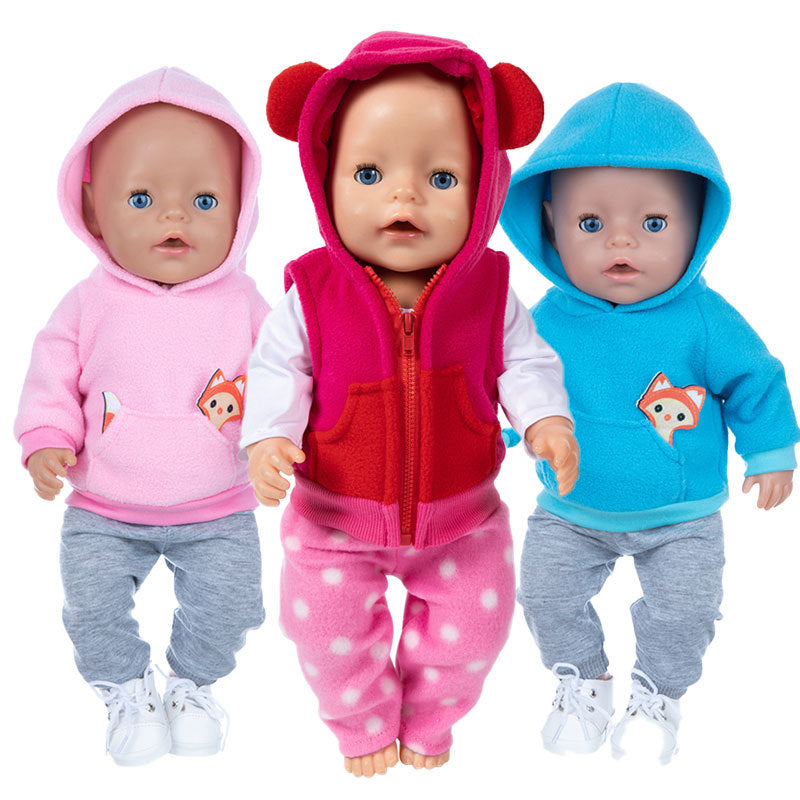 Cartoon Hoodie Outfit for 18-inch American Girl Dolls