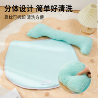Pet Cooling Mat for Cats and Dogs, Breathable All-Season Bed with Pillow