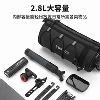 Waterproof Handlebar Bag, 2L Cycling Bag with Straps & Reflective Elements, Universal Bike Front for Daily Commute
