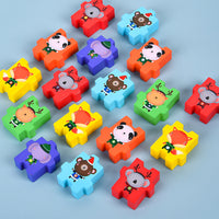 Montessori Wooden Animal Stacking Balance Toy for Toddlers 1-3 Years