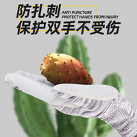 Thorn-Proof Leather Gloves for Durian Opening, Lychee Picking, Gardening, and Fruit Handling
