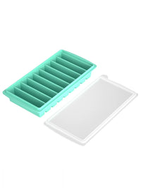 Food-Grade Silicone Ice Cube Tray with Lid, Easy Release Long Strip Ice Mold for Drinks and Baby Food