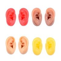 Silicone Ear Model for Jewelry Display, Piercing Practice, and Tattoo Training