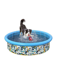 Foldable Pet Sprinkler Pool for Dogs and Cats, Outdoor Splash Play Mat