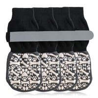 Pet Anti-Slip Socks for Medium to Large Dogs, Double-Sided Grip, Wear-Resistant, 4-Pack