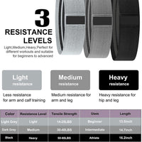 Yoga Resistance Band and Gliding Disc Set for Rehabilitation and Exercise