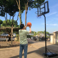 Adjustable Kids Basketball Hoop Stand for Home Outdoor Play, Portable Youth & Adult Basketball Goal System