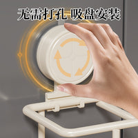 Wall-Mounted Umbrella Holder with Drip Tray and Hooks for Home Entryway