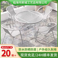 Outdoor Balcony Bistro Set, 3-Piece Folding Table and Chairs for Small Spaces, White