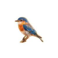 Vintage Robin Bird Brooch Pin for Backpacks and Pen Bags