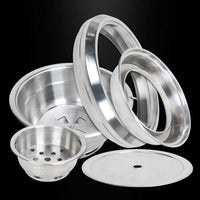 Korean Style Embedded Round Charcoal Grill with Upper Exhaust for Tabletop BBQ
