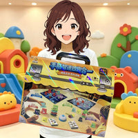 4-in-1 Educational Board Game Set for Kids - Stacking, Tic-Tac-Toe, Whack-A-Mole