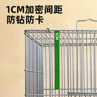 Extra Large Rust-Proof Bird Cage with Pull-Out Tray for Parrots and Breeding Birds